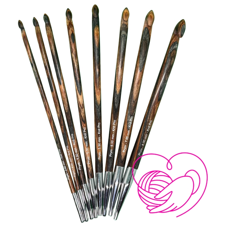 ZESTAW SZYDEŁEK TUNEZYJSKICH AFGAŃSKICH PRYM KNITPRO NATURAL 3,5mm-8,0mm (2)